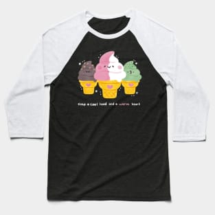 Cool Head Warm Heart Baseball T-Shirt